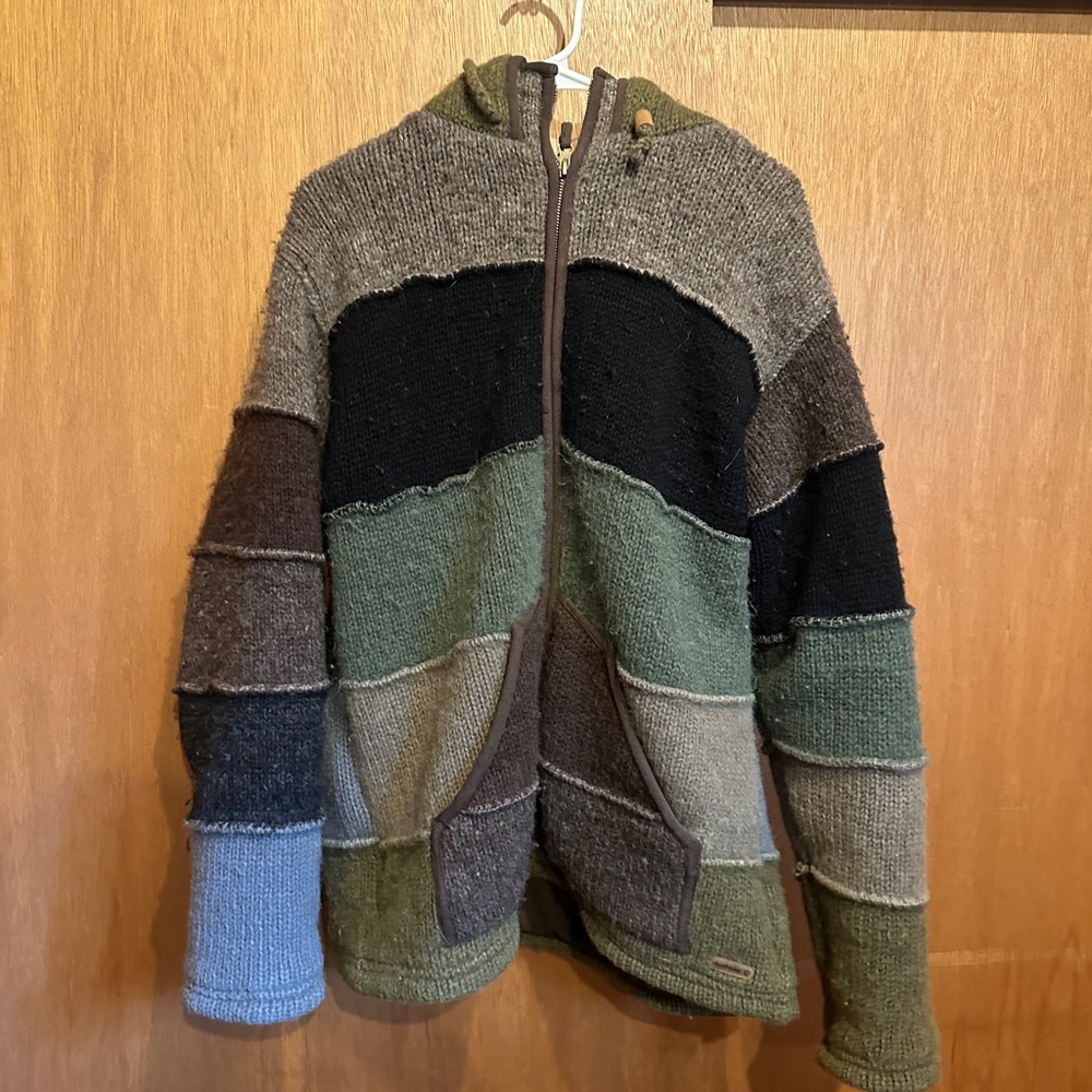 Winter Sweater with a Fleece Lining - 100% Wool